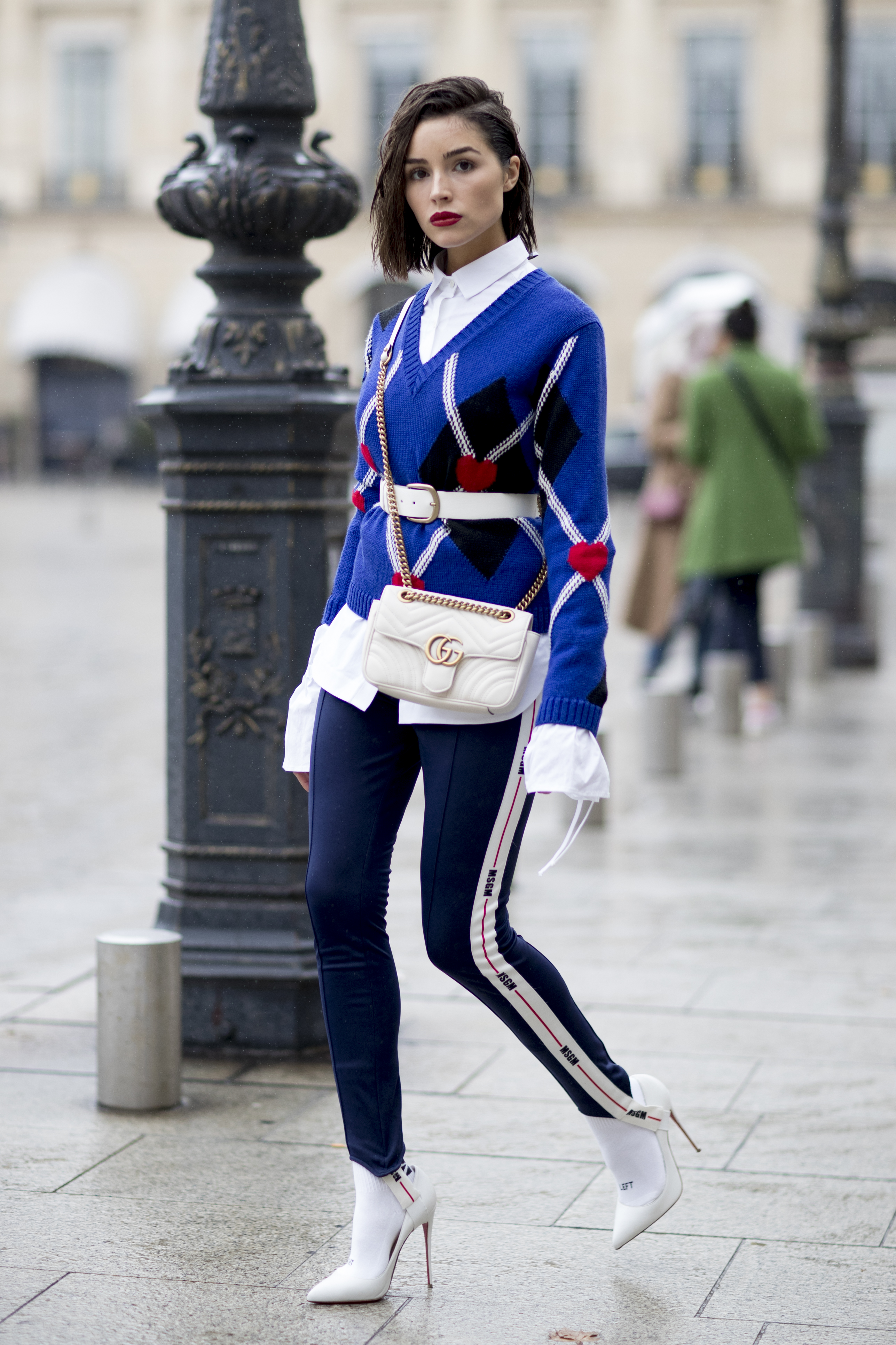 Olivia Culpo Paris Fashion Week MSGM Sweater